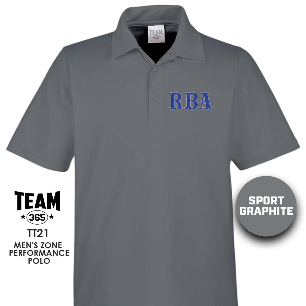 RBA Baseball 2024 EDITION - Men's Command Snag Protection Polo - MULTIPLE COLORS - 83Swag