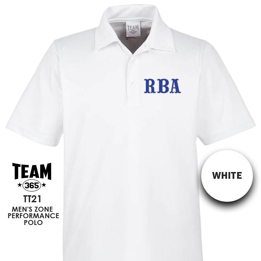 RBA Baseball 2024 EDITION - Men's Command Snag Protection Polo - MULTIPLE COLORS - 83Swag