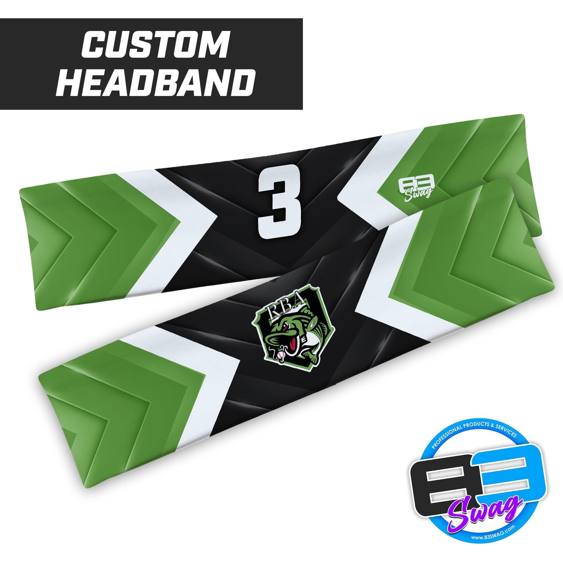 RBA Stripers Baseball - Headband - 83Swag