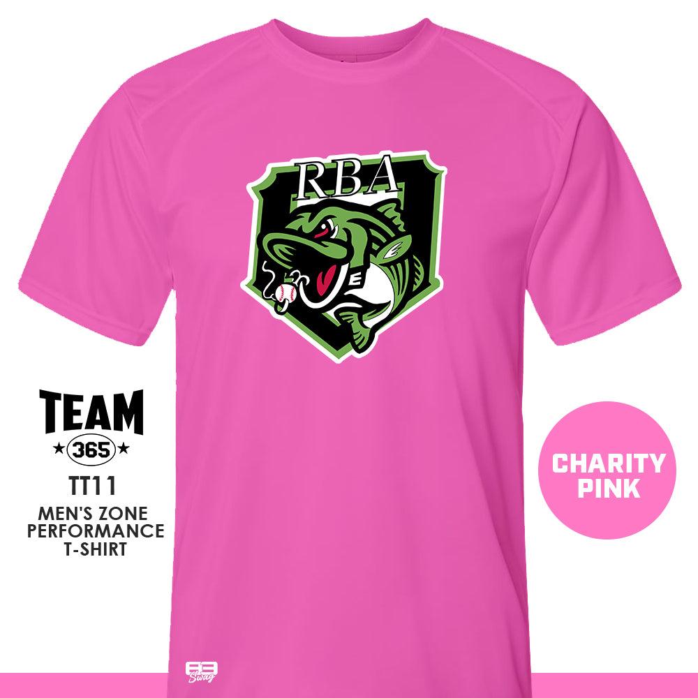 RBA Stripers Baseball V1 2024 Edition - CHARITY PINK - Crew - Performance T-Shirt - 83Swag