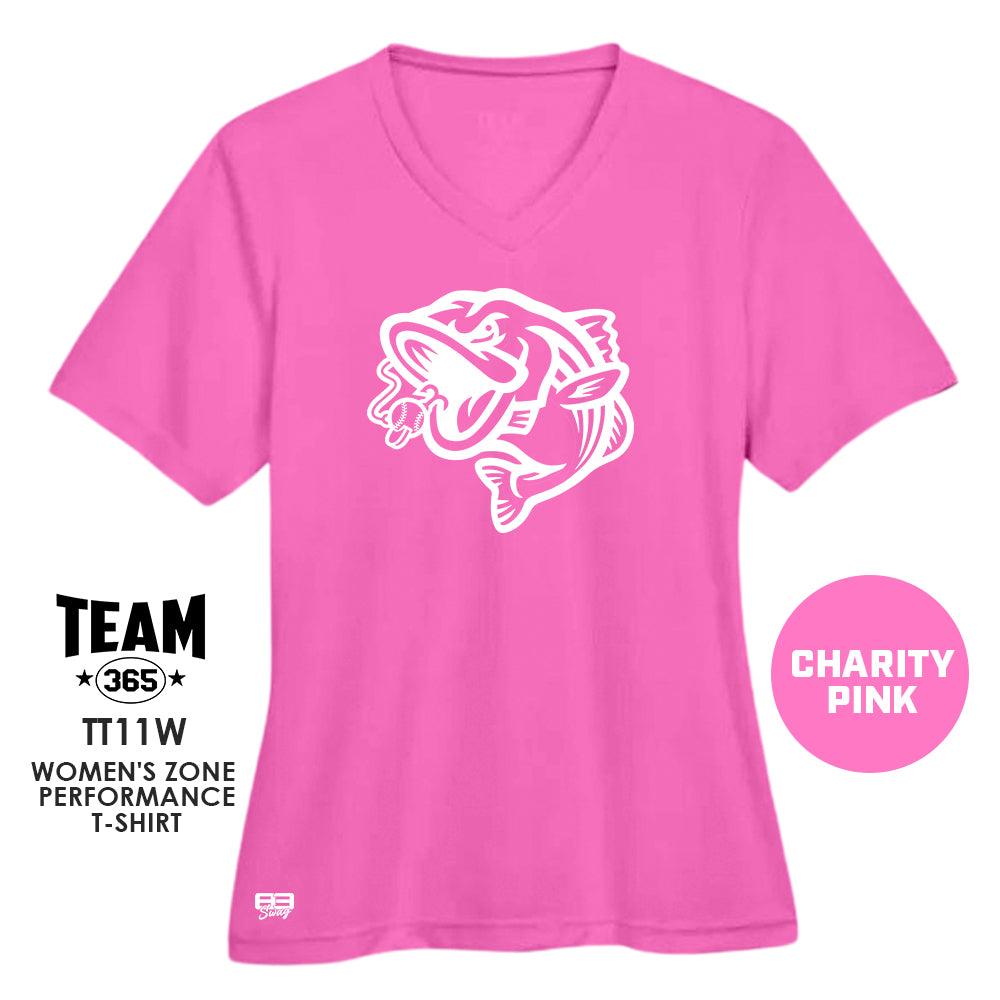 RBA Stripers Baseball V2 2024 Edition - CHARITY PINK - Cool & Dry Performance Women's Shirt - 83Swag