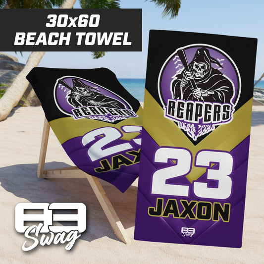 Reapers Softball - 30"x60" Beach Towel - 83Swag