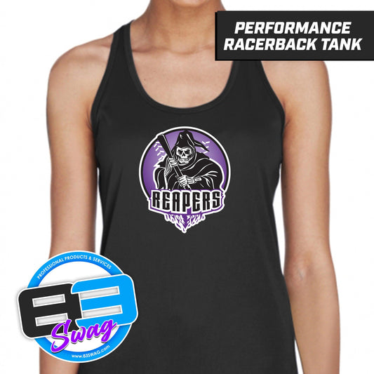 Reapers Softball - Black - Women's Zone Performance Racerback Tank - 83Swag