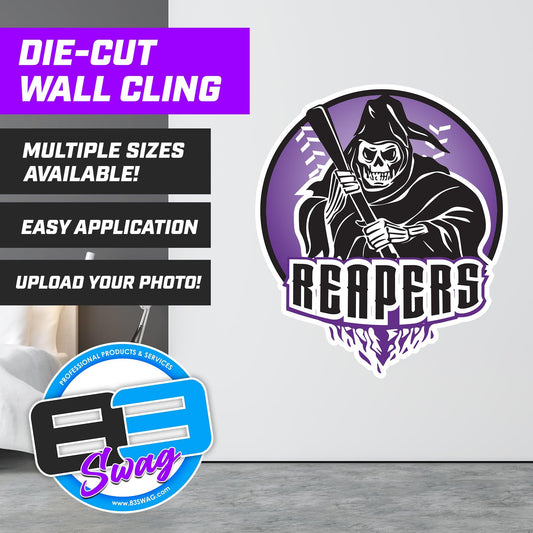 Reapers Softball Custom Die-Cut Wall Cling - 83Swag