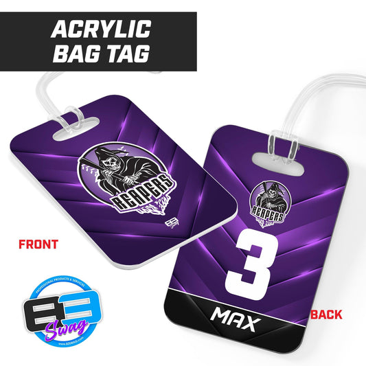 Reapers Softball - Hard Acrylic Bag Tag - 83Swag