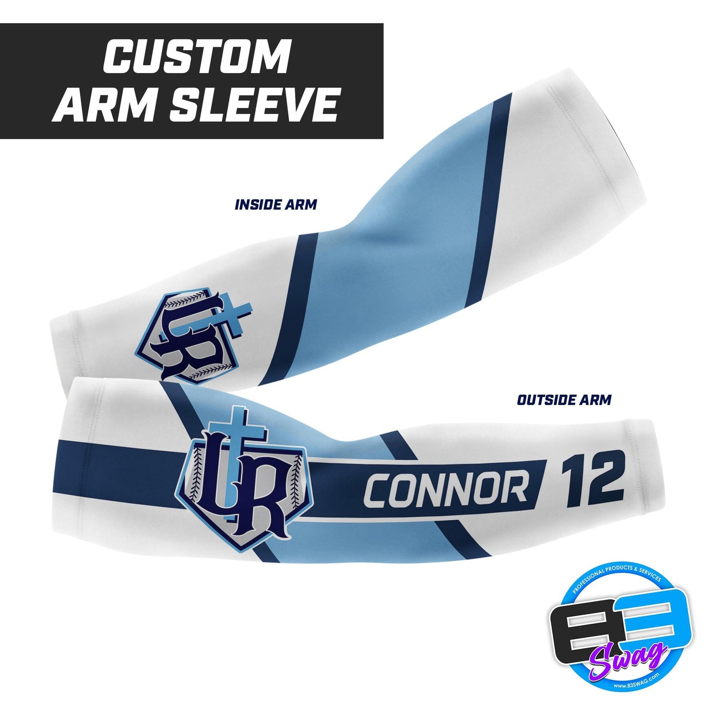 Reign Baseball (White) - Arm Sleeves - 83Swag