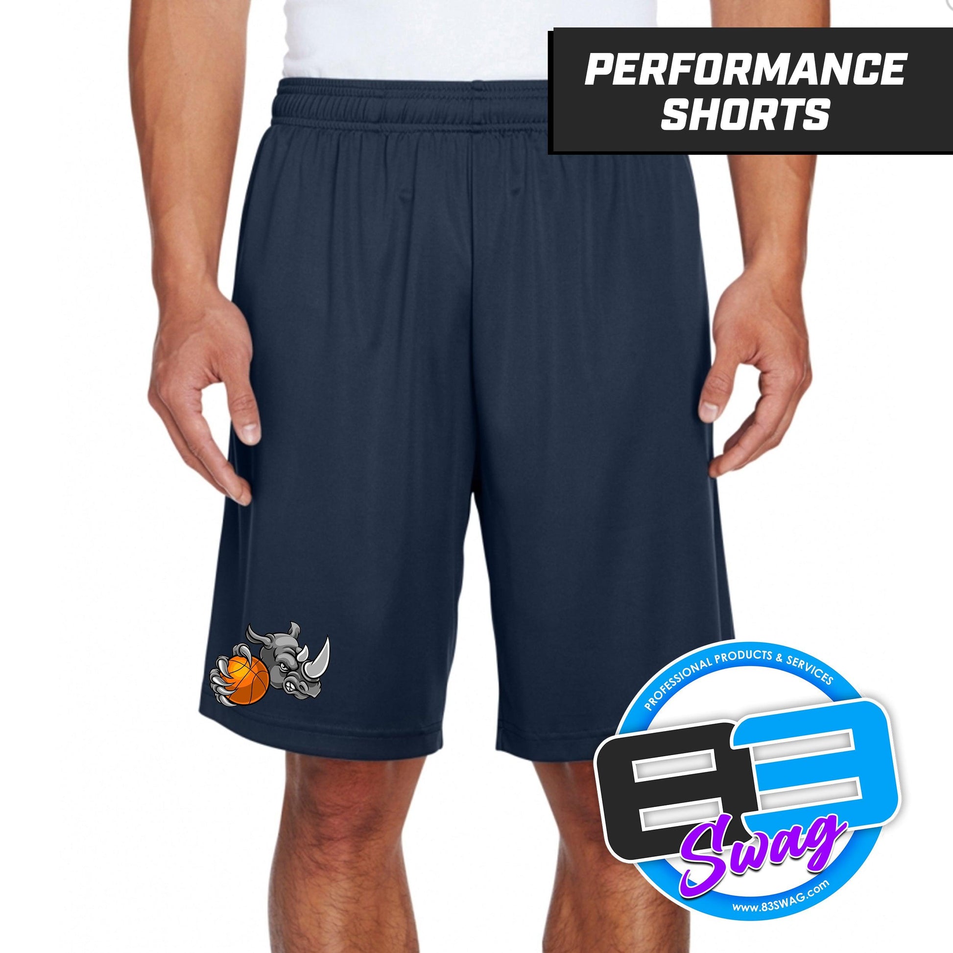 Rhino Basketball - Youth & Adult Zone Performance Shorts - 83Swag