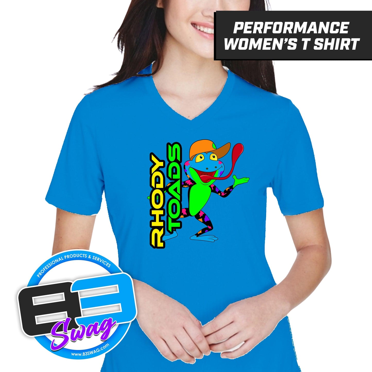 RHODY TOADS CoEd Softball - Cool & Dry Performance Women's Shirt - 83Swag