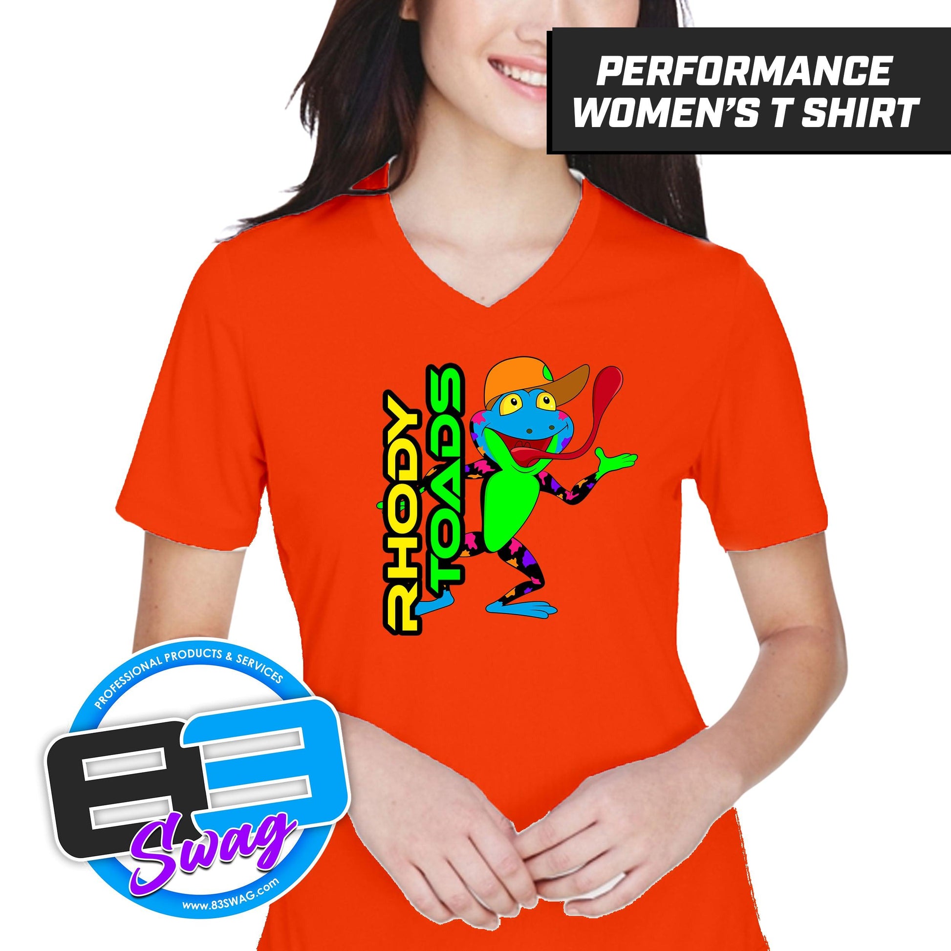 RHODY TOADS CoEd Softball - Cool & Dry Performance Women's Shirt - 83Swag