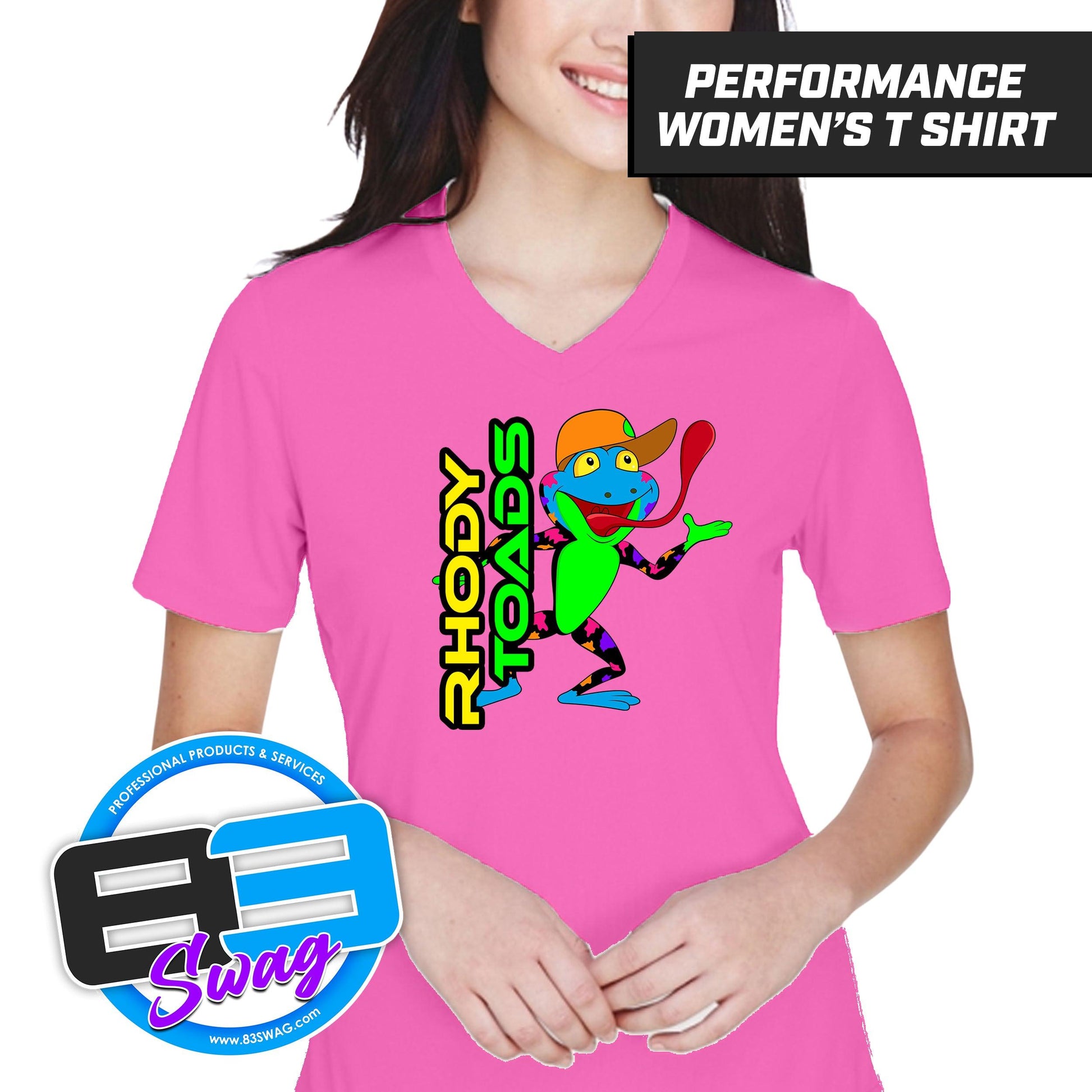 RHODY TOADS CoEd Softball - Cool & Dry Performance Women's Shirt - 83Swag