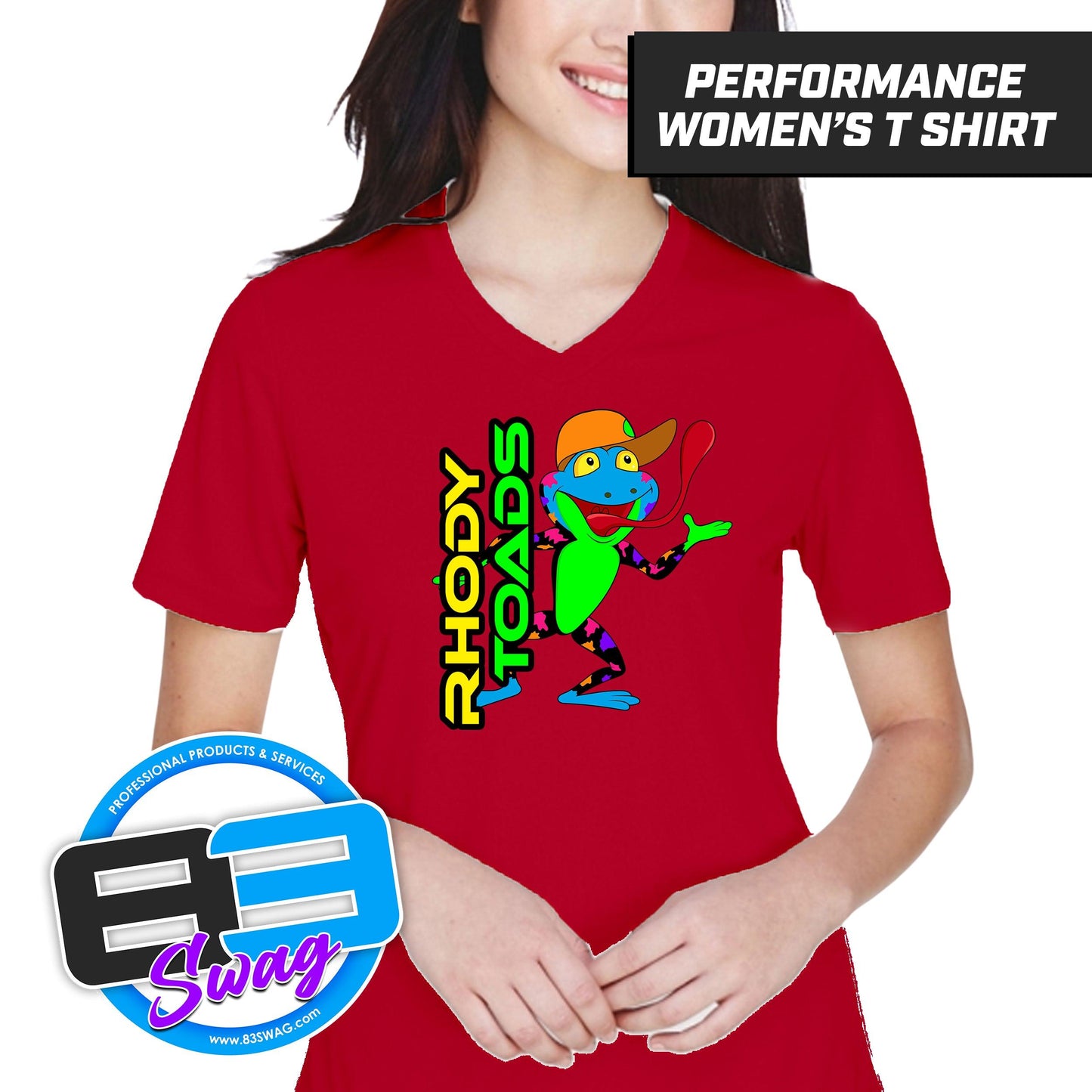 RHODY TOADS CoEd Softball - Cool & Dry Performance Women's Shirt - 83Swag