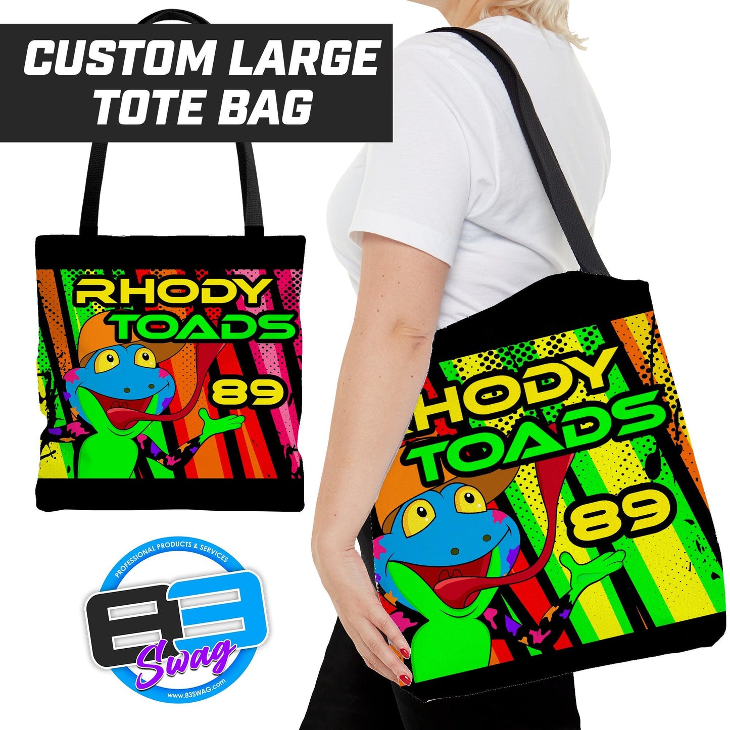 RHODY TOADS CoEd Softball - Tote Bag - 83Swag