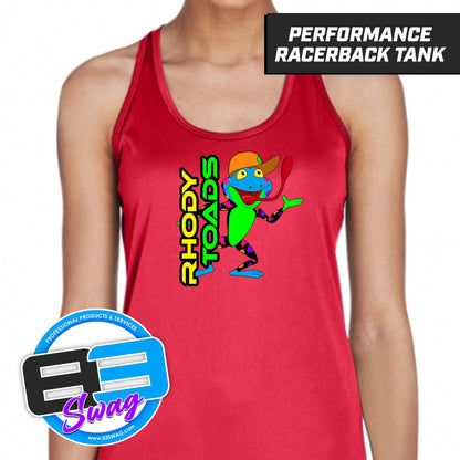 RHODY TOADS CoEd Softball - Women's Zone Performance Racerback Tank - 83Swag