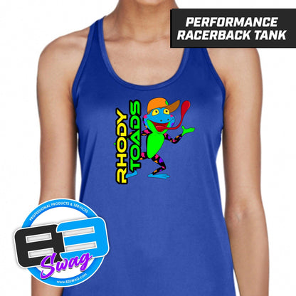 RHODY TOADS CoEd Softball - Women's Zone Performance Racerback Tank - 83Swag