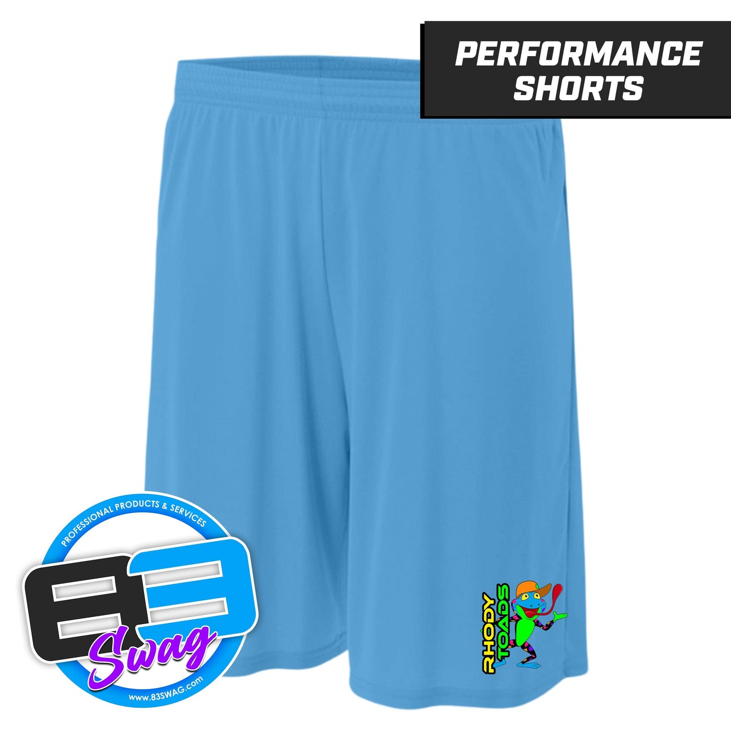 RHODY TOADS CoEd Softball - Youth & Adult Zone Performance Shorts - 83Swag