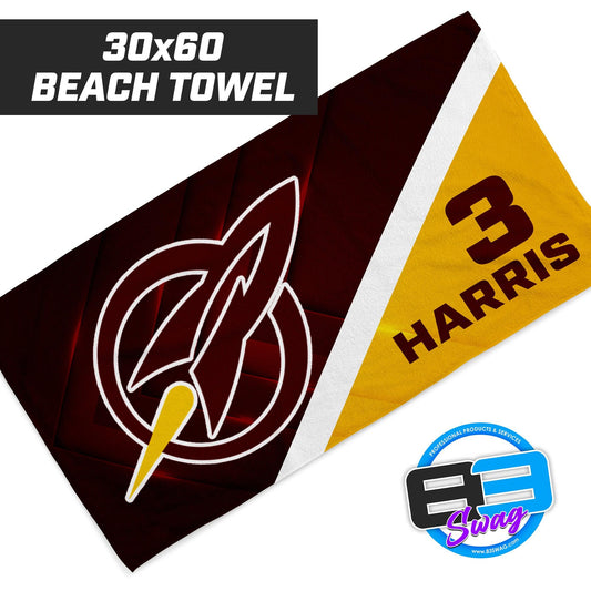 Richmond Rockets - 30"x60" Beach Towel - 83Swag