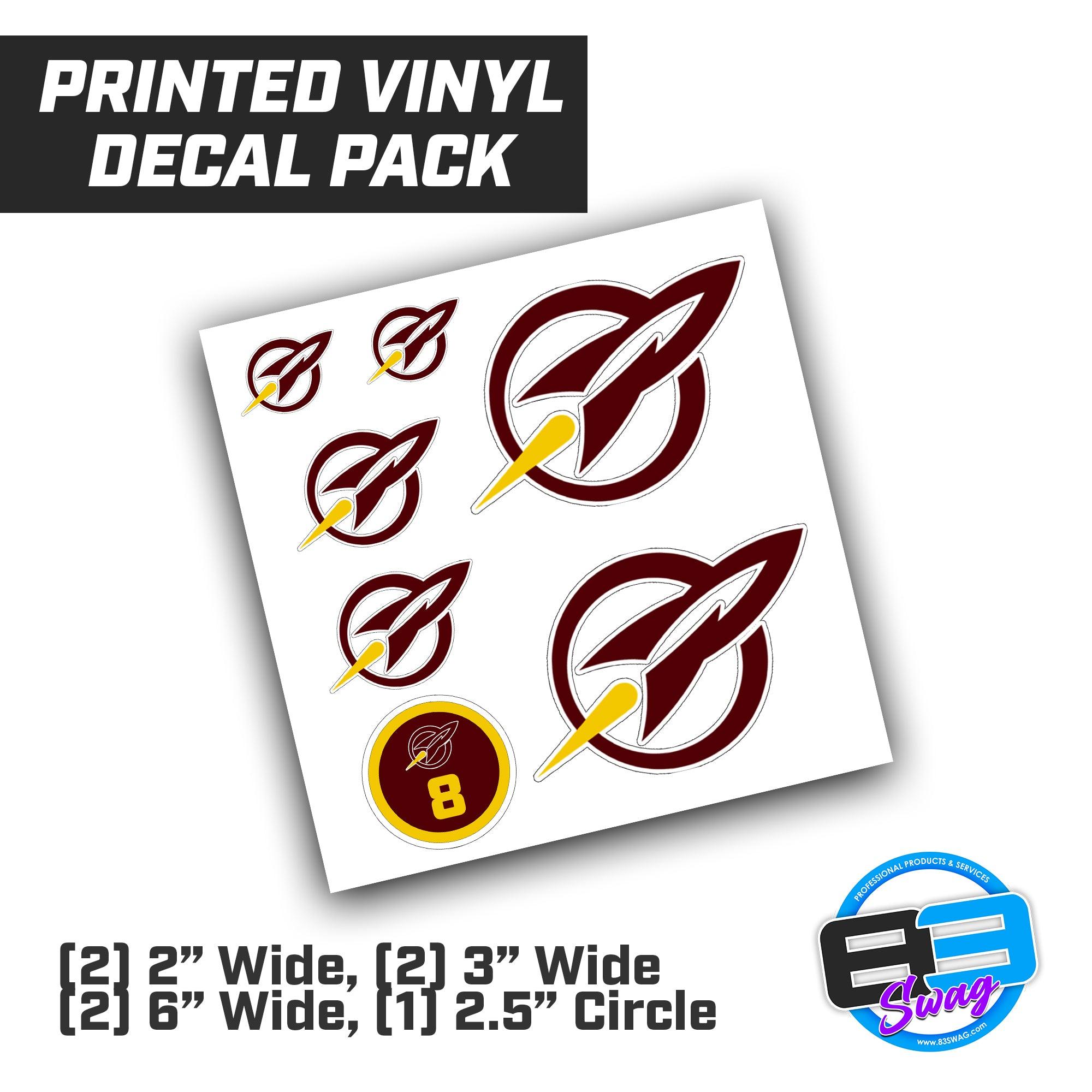 Richmond Rockets - Logo Vinyl Decal Pack – 83Swag