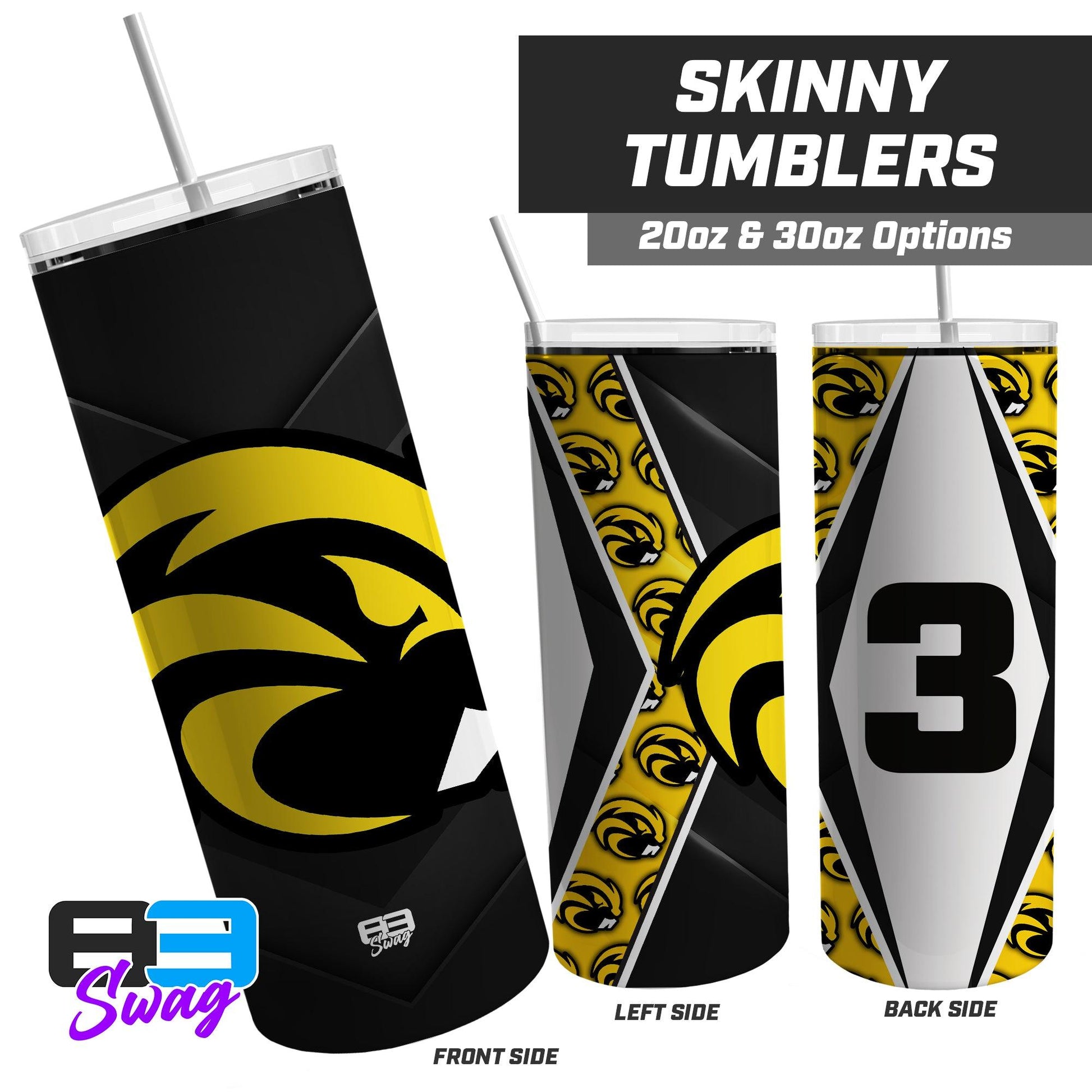 Riverside Football - 20oz & 30oz Skinny Tumbler - 83Swag