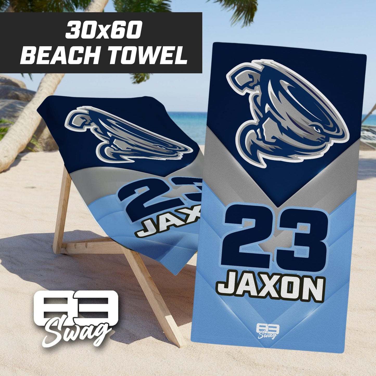 Roosevelt Cyclones - 30"x60" Beach Towel - 83Swag