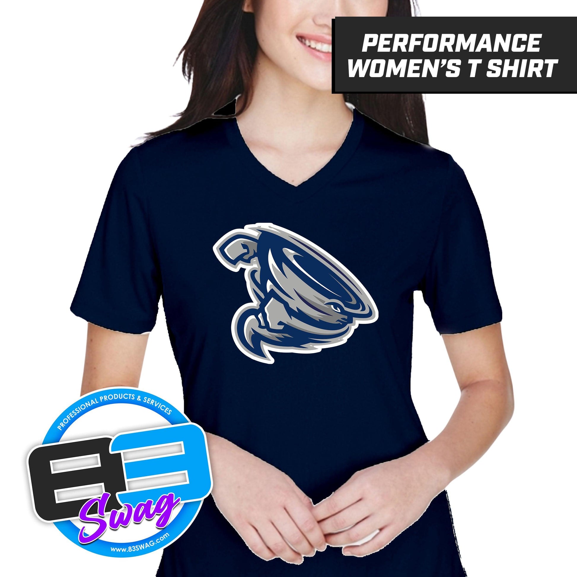 Roosevelt Cyclones - NAVY - Cool & Dry Performance Women's Shirt - 83Swag