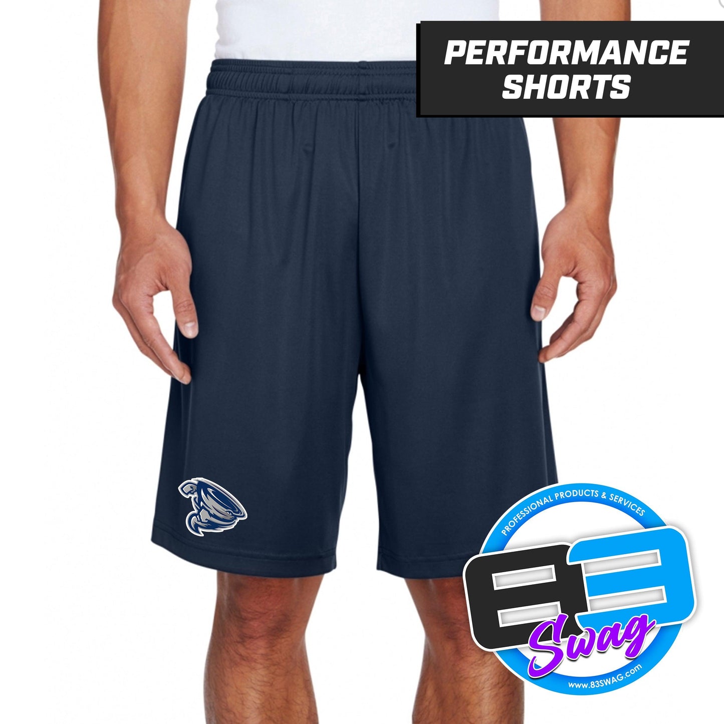 Roosevelt Cyclones - NAVY - Youth & Adult Zone Performance Shorts - 83Swag