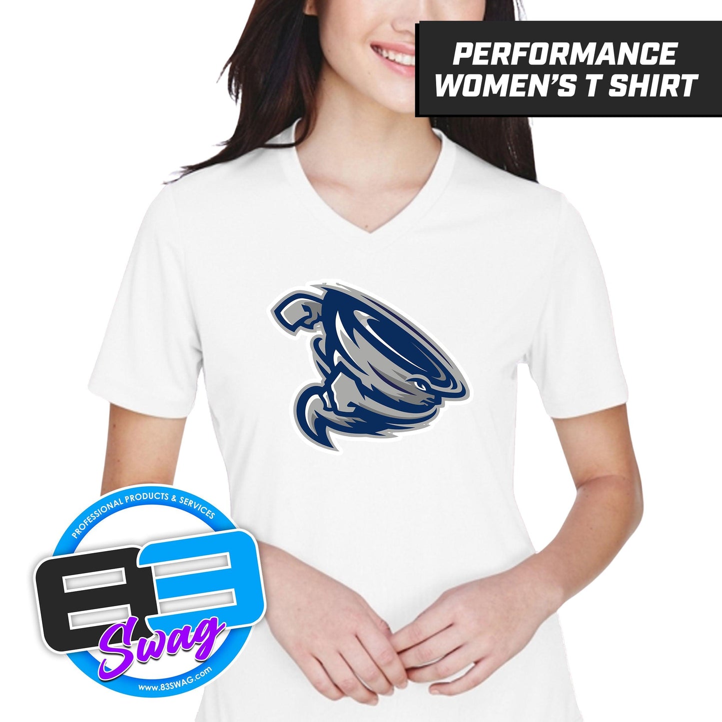 Roosevelt Cyclones - WHITE - Cool & Dry Performance Women's Shirt - 83Swag