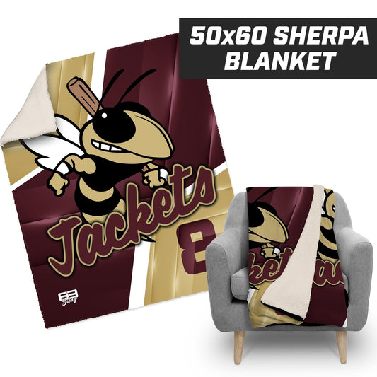 SAHS - St. Augustine Baseball - 50”x60” Plush Sherpa Blanket - 83Swag
