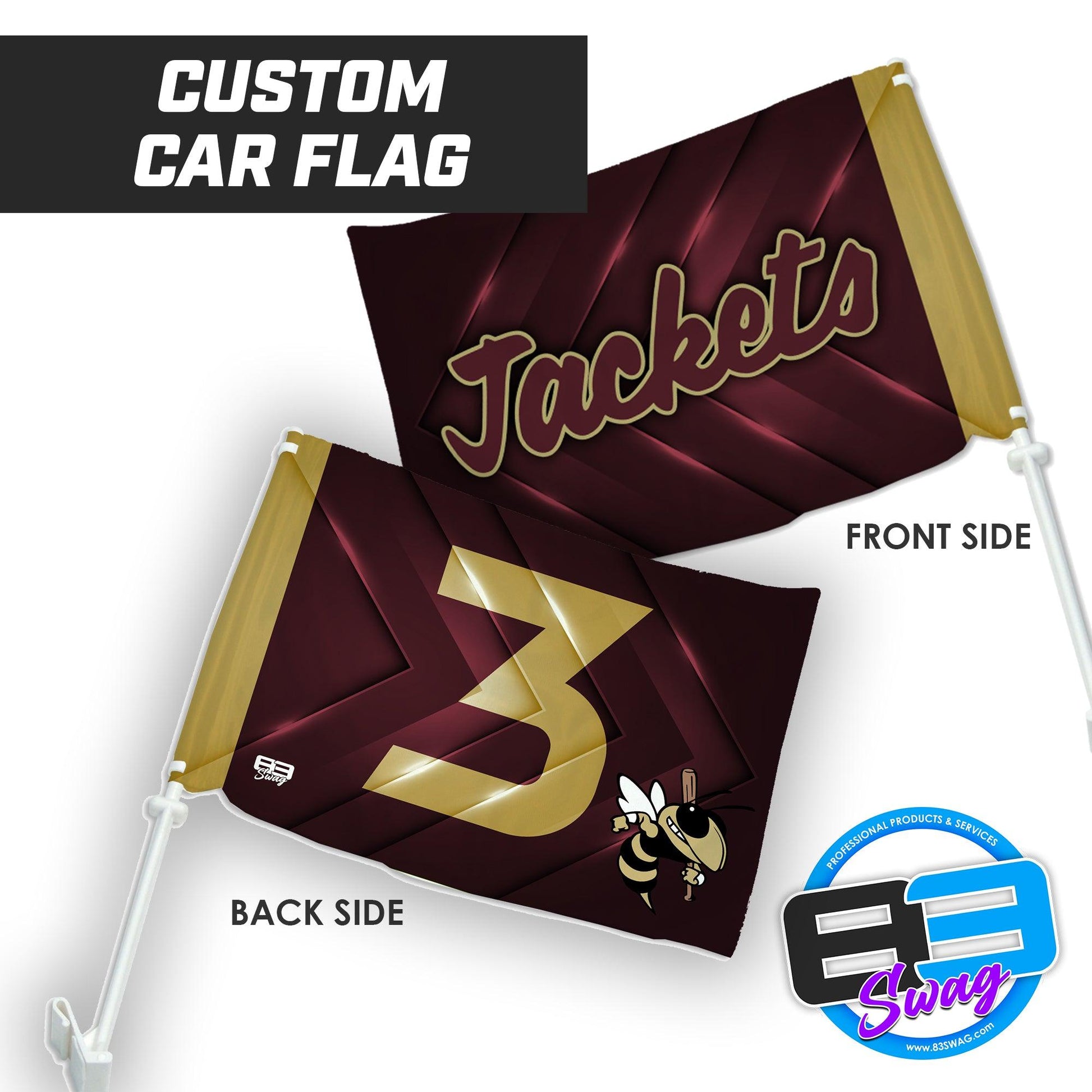 SAHS - St. Augustine Baseball - Car Flag - 83Swag