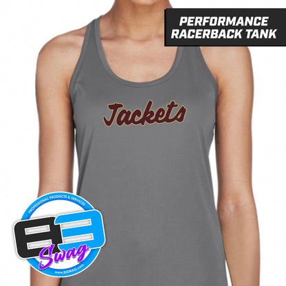 SAHS - St. Augustine Baseball - LOGO 1 - Women's Zone Performance Racerback Tank - 83Swag