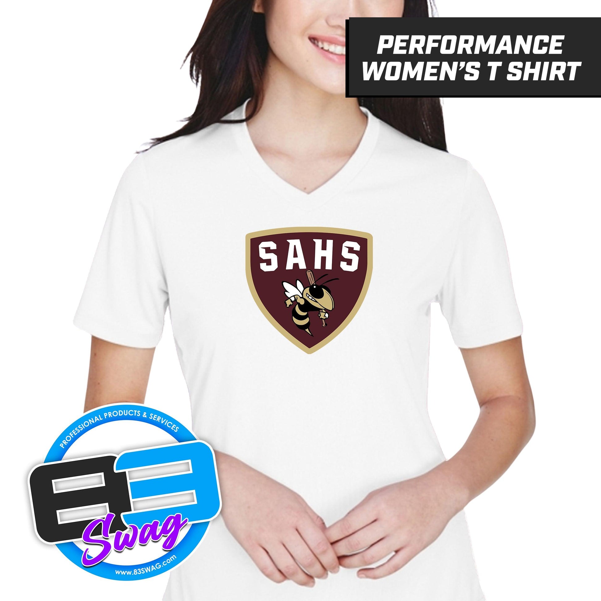 SAHS - St. Augustine Baseball - LOGO 2 - Cool & Dry Performance Women's Shirt - 83Swag