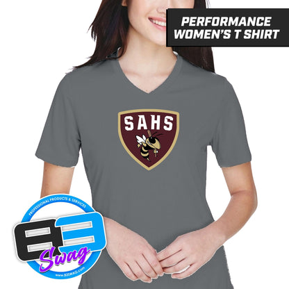 SAHS - St. Augustine Baseball - LOGO 2 - Cool & Dry Performance Women's Shirt - 83Swag