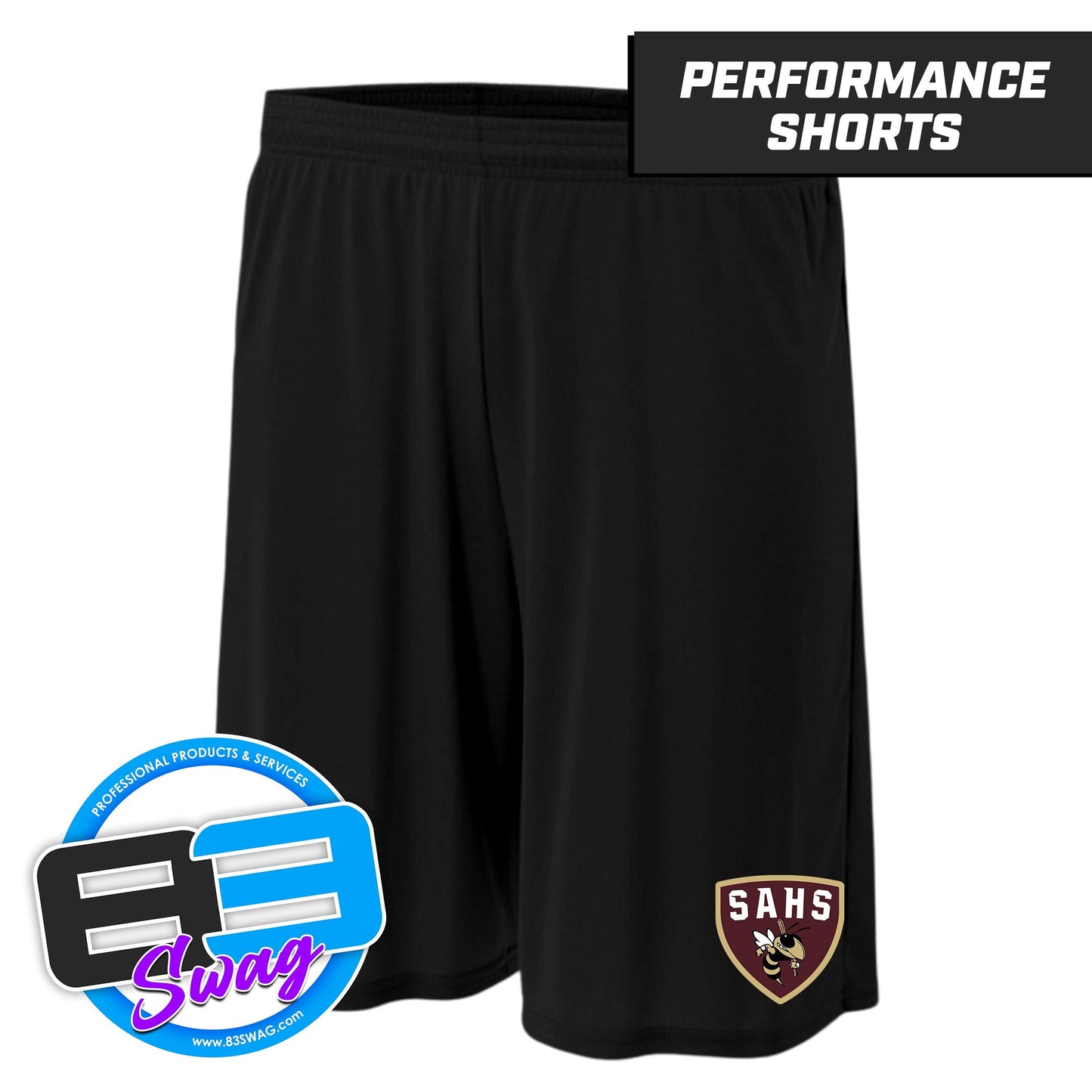 SAHS - St. Augustine Baseball - Youth & Adult Zone Performance Shorts - 83Swag