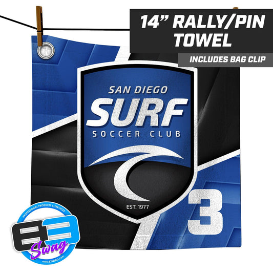 San Diego Surf Soccer - 14"x14" Rally Towel - 83Swag