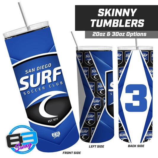 San Diego Surf Soccer - 20oz & 30oz Skinny Tumbler - 83Swag