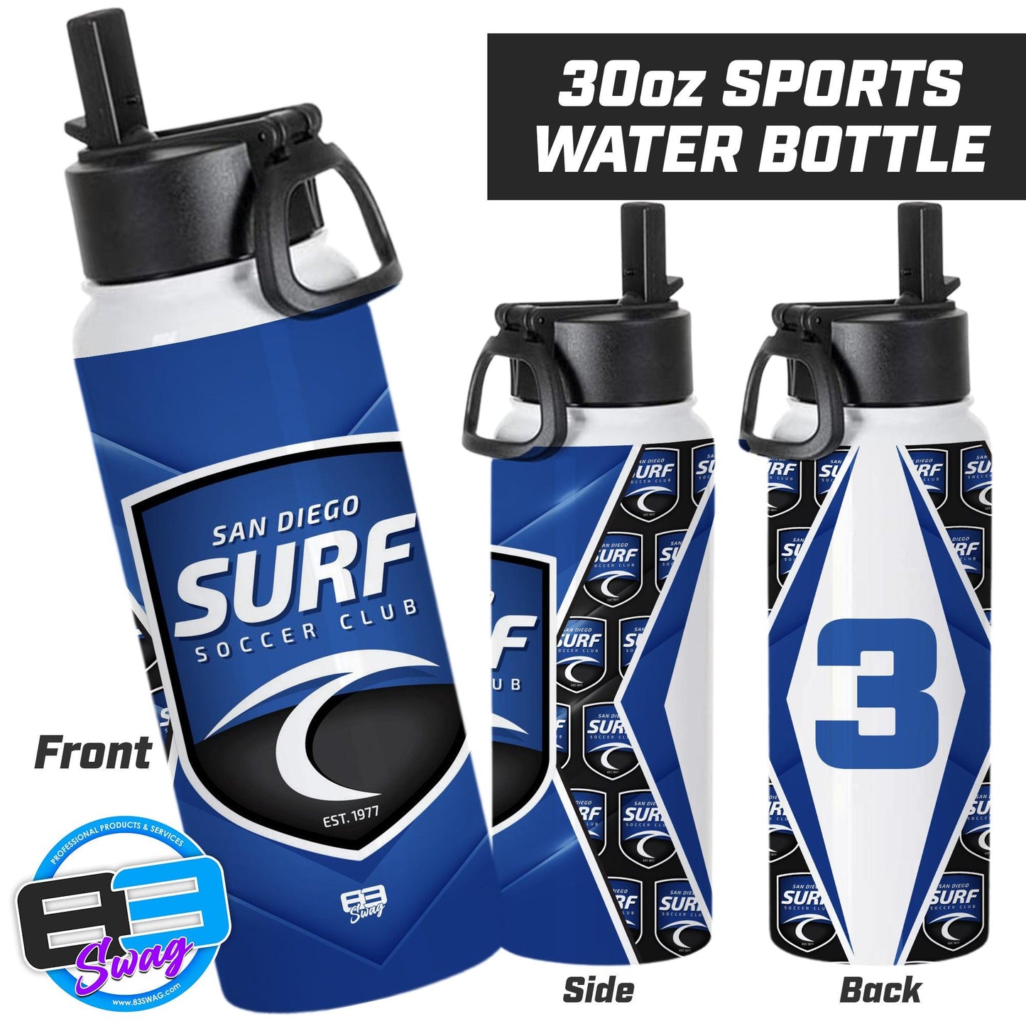 San Diego Surf Soccer - 30oz Sports Tumbler - 83Swag