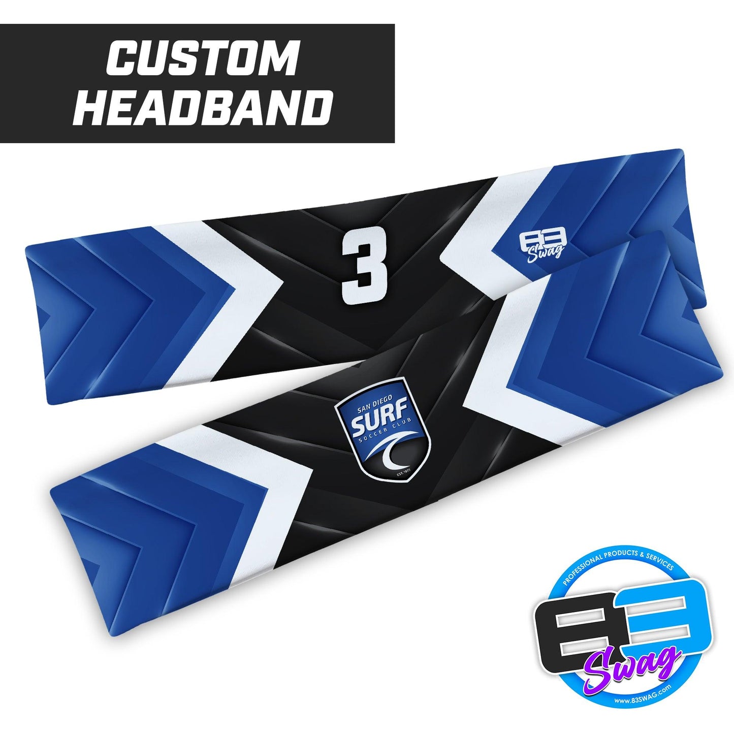 San Diego Surf Soccer - Headband - 83Swag