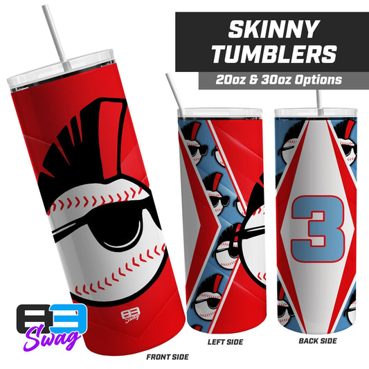 Screwballs Baseball - 20oz & 30oz Skinny Tumbler - 83Swag