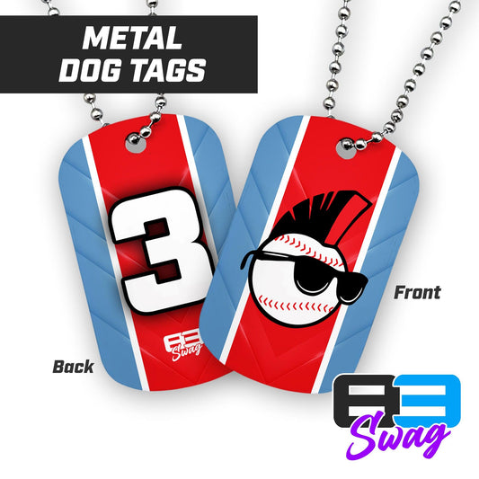 Screwballs Baseball - Double Sided Dog Tags - Includes Chain - 83Swag