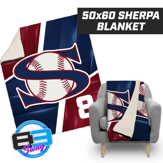 Showtime Baseball - 50”x60” Plush Sherpa Blanket - 83Swag