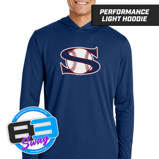 Showtime Baseball - Navy - Lightweight Performance Hoodie - 83Swag