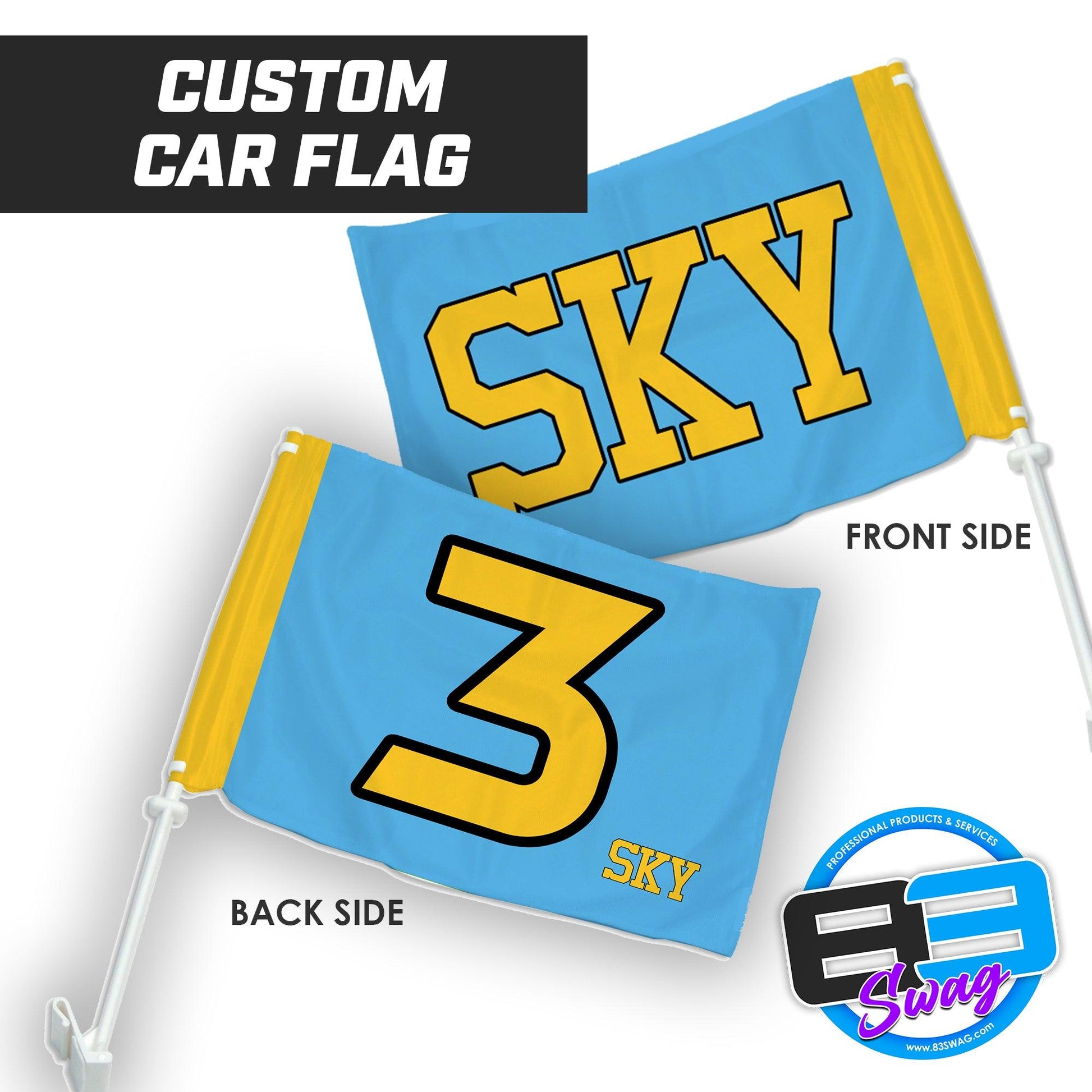 SKY Volleyball - Car Flag - 83Swag