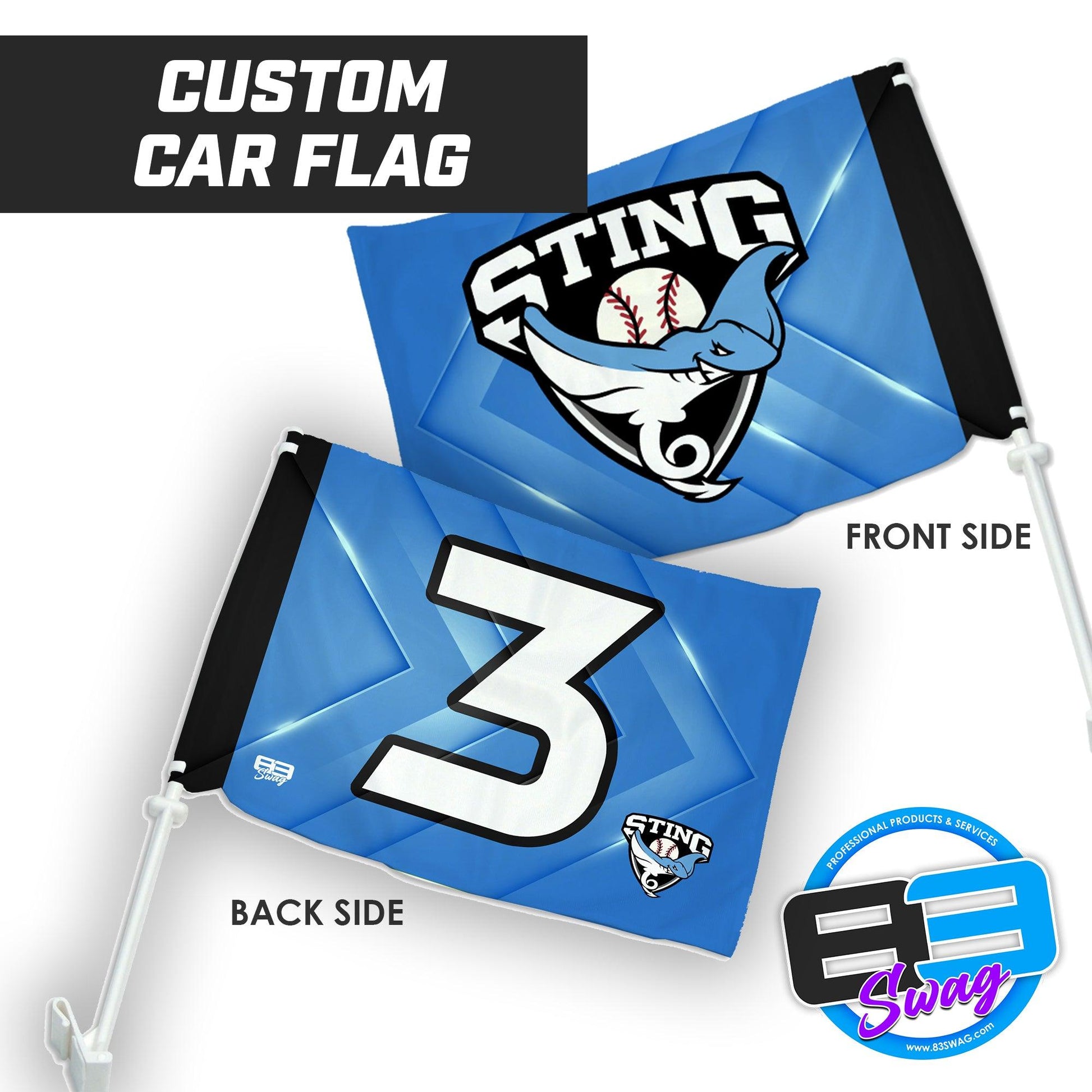 Southwest Sting Baseball - Car Flag - 83Swag