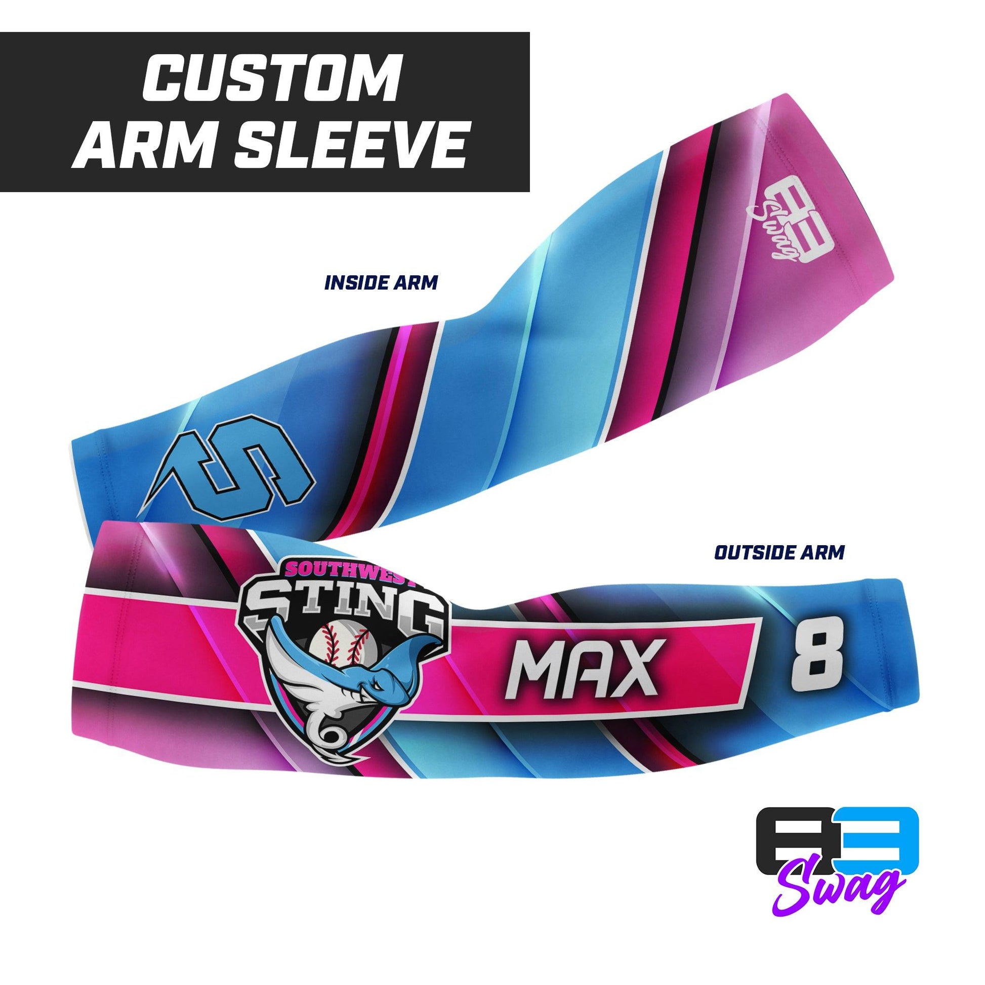 Southwest Sting Baseball - PINK 2024 Edition - Arm Sleeve - 83Swag