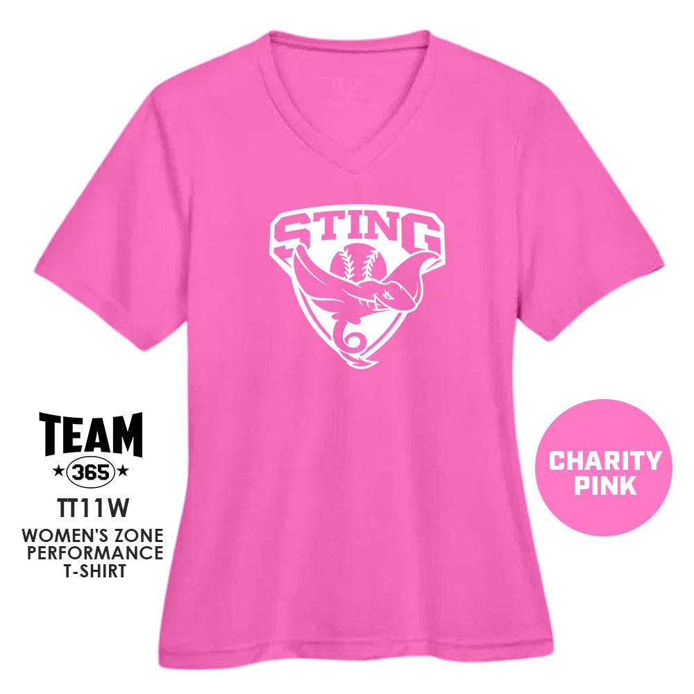 Southwest Sting Baseball V1 - CHARITY PINK - Cool & Dry Performance Women's Shirt - 83Swag