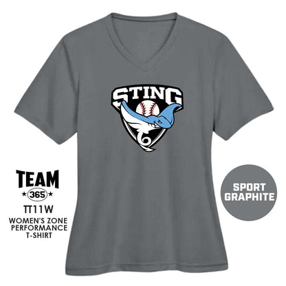 Southwest Sting Baseball V1 - Cool & Dry Performance Women's Shirt - MULTIPLE COLORS AVAILABLE - 83Swag