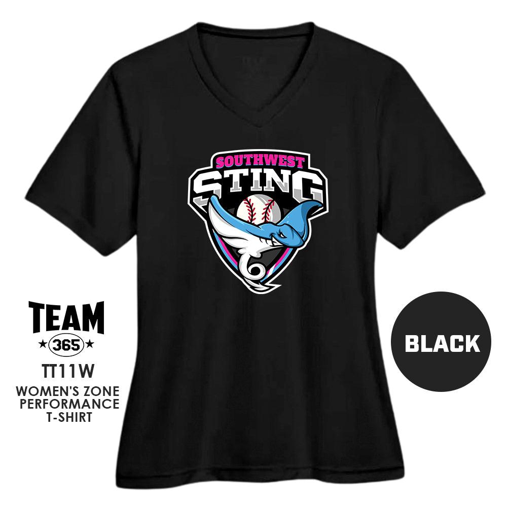 Southwest Sting Baseball V2 - Cool & Dry Performance Women's Shirt - MULTIPLE COLORS AVAILABLE - 83Swag