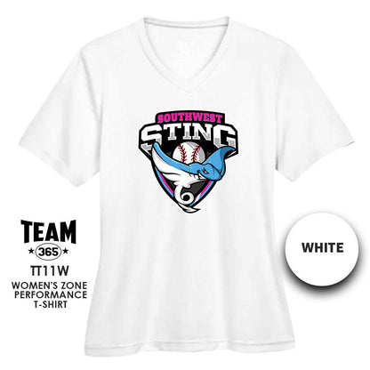 Southwest Sting Baseball V2 - Cool & Dry Performance Women's Shirt - MULTIPLE COLORS AVAILABLE - 83Swag