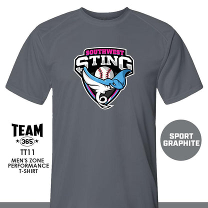 Southwest Sting Baseball V2 - Crew - Performance T-Shirt - MULTIPLE COLORS AVAILABLE - 83Swag