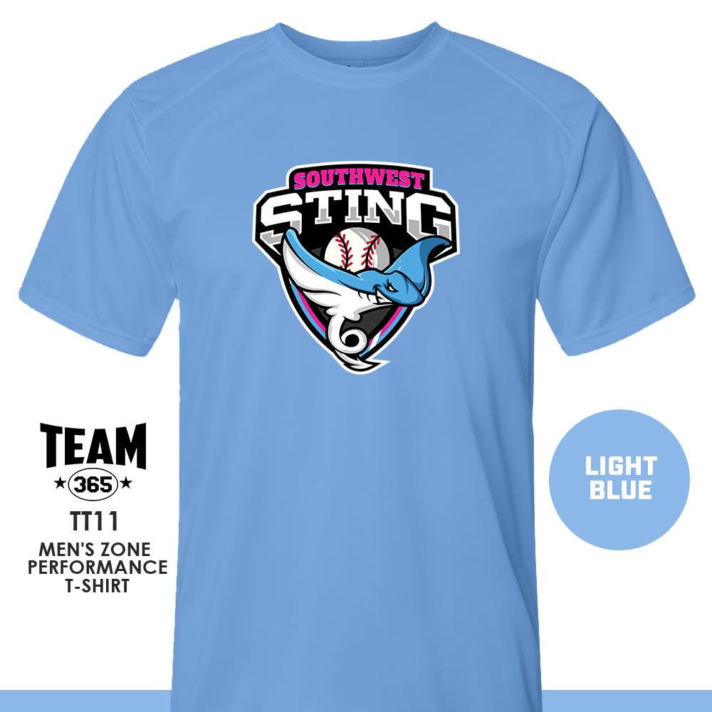 Southwest Sting Baseball V2 - Crew - Performance T-Shirt - MULTIPLE COLORS AVAILABLE - 83Swag