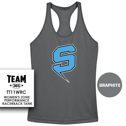 Southwest Sting Baseball V3 - Performance Women’s Racerback T - MULTIPLE COLORS AVAILABLE - 83Swag